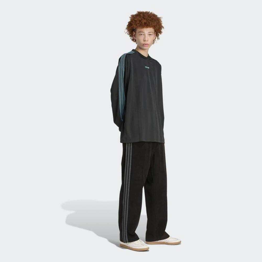 Adidas Long Sleeve Jersey Loose Fit Crewneck Black  Jx3099 