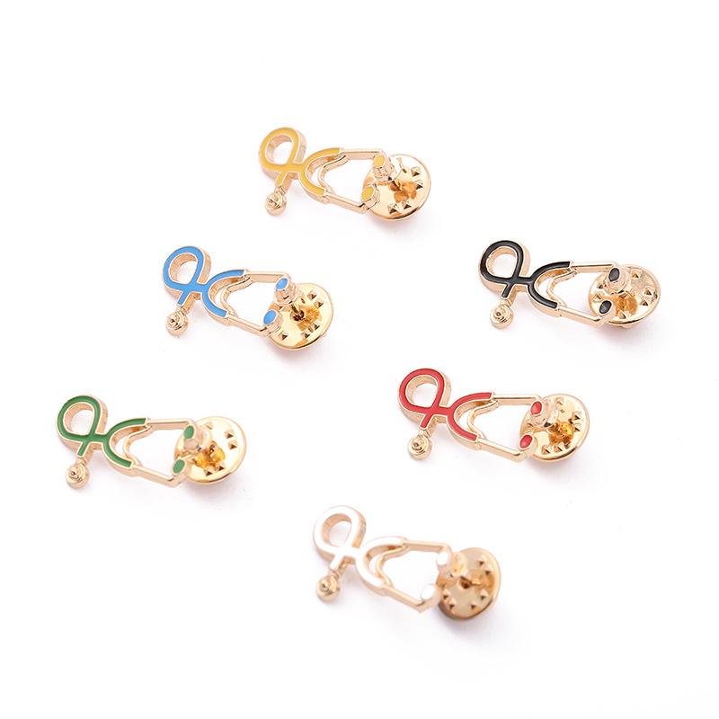 Брошь в виде стетоскопа в виде мультяшного доктора - Креативные европейские и американские украшения