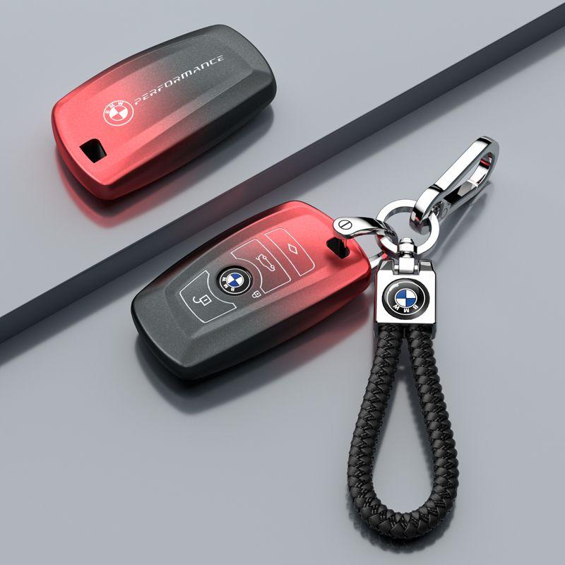 AAAQS1 Car Logo Zinc Alloy Key Case Bag Smart Remote Interior Auto Accessories For BMW F20 G20 G30 X1 X3 X4 X5 G05 X6 X7 G11 F15 F16