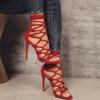 Women Sandals Sexy High Heels Shoes 2025New Summer Fashion Cross Strap Open Toe Women's Sandals Pumps Shoes