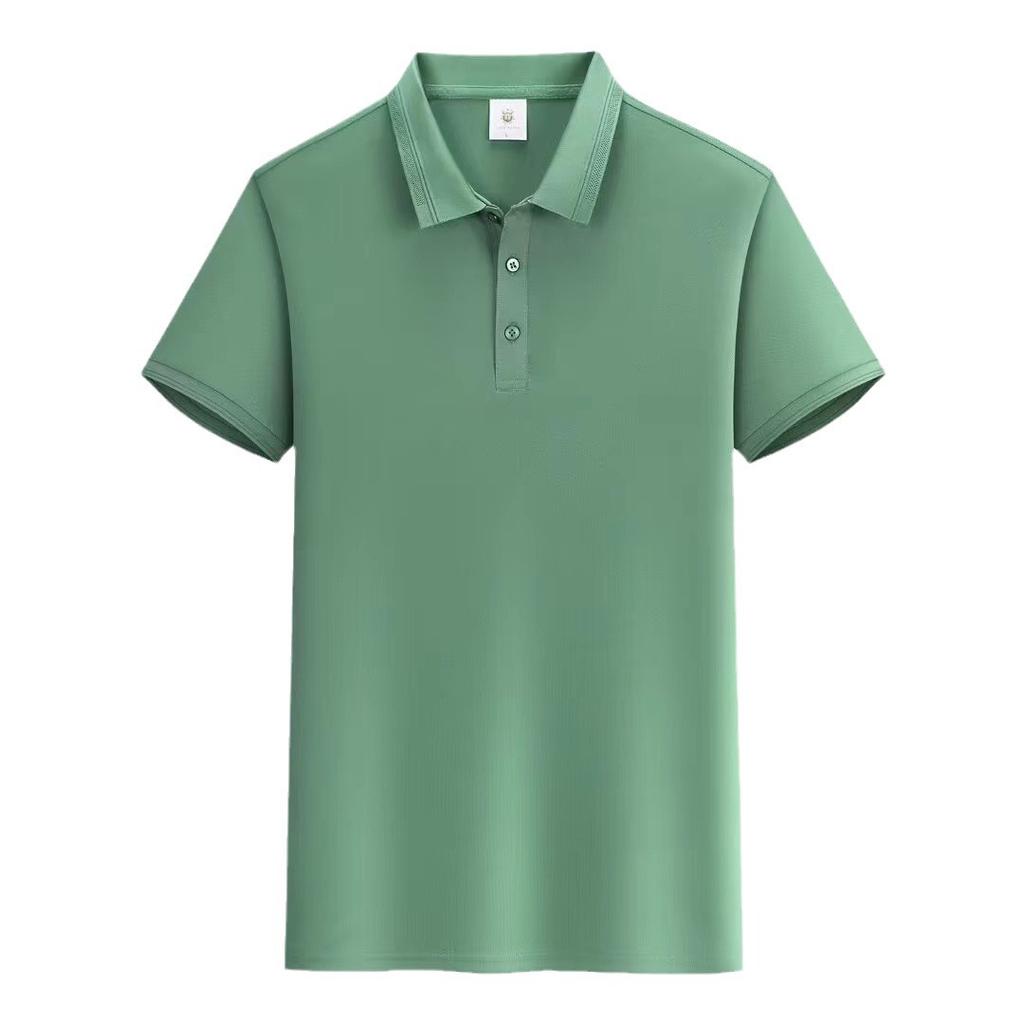 7A Ice Silk, бесшовная рубашка-поло с короткими рукавами для мужчин, летняя однотонная футболка из тутового шелка и бамбукового волокна