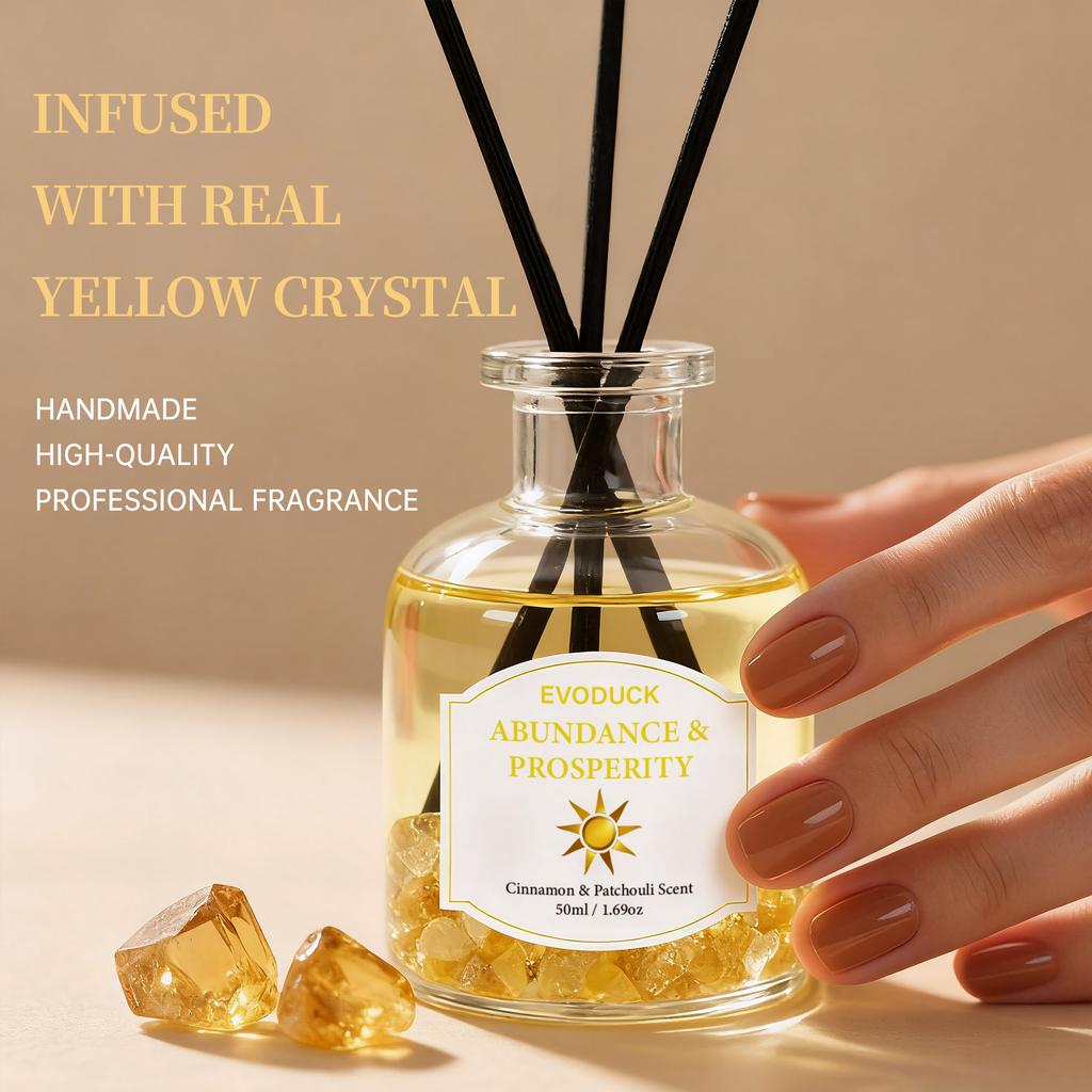 Flameless Reed Diffuser Set - Bottle With Essential Oil & Rattan Reeds | Car Air Freshener ,winter Christmas Gift,gift for Woman