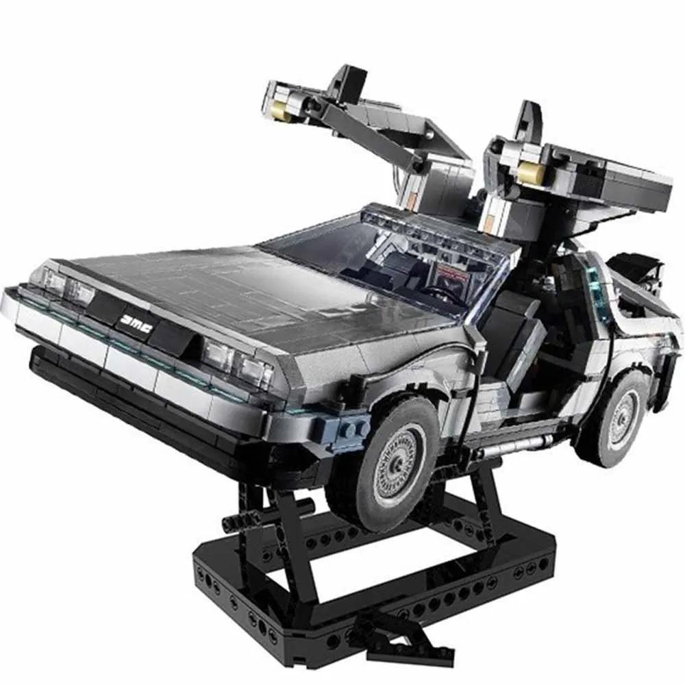 Назад в будущее Машина времени DeLorean DMC-12 Строительные блоки Строительные машины Кирпичи Игрушки для детей Подарки