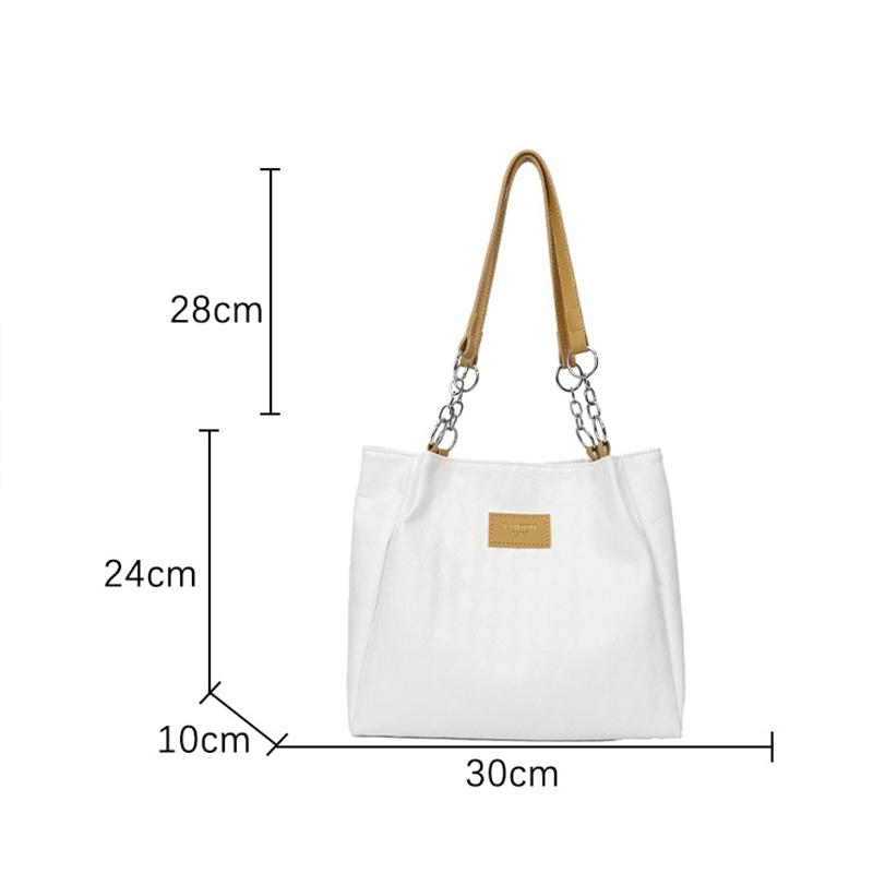 Новые женские модные повседневные сумки-тоуты с высококлассной текстурой для деловых поездок, универсальная сумка через плечо большой вместимости однотонного цвета CLE