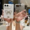 Для iPhone 18 Duo Складной Экран Чехол Прозрачный Капельный Клей Чехол для Телефона iPhone18Duo Браслет-Бантик