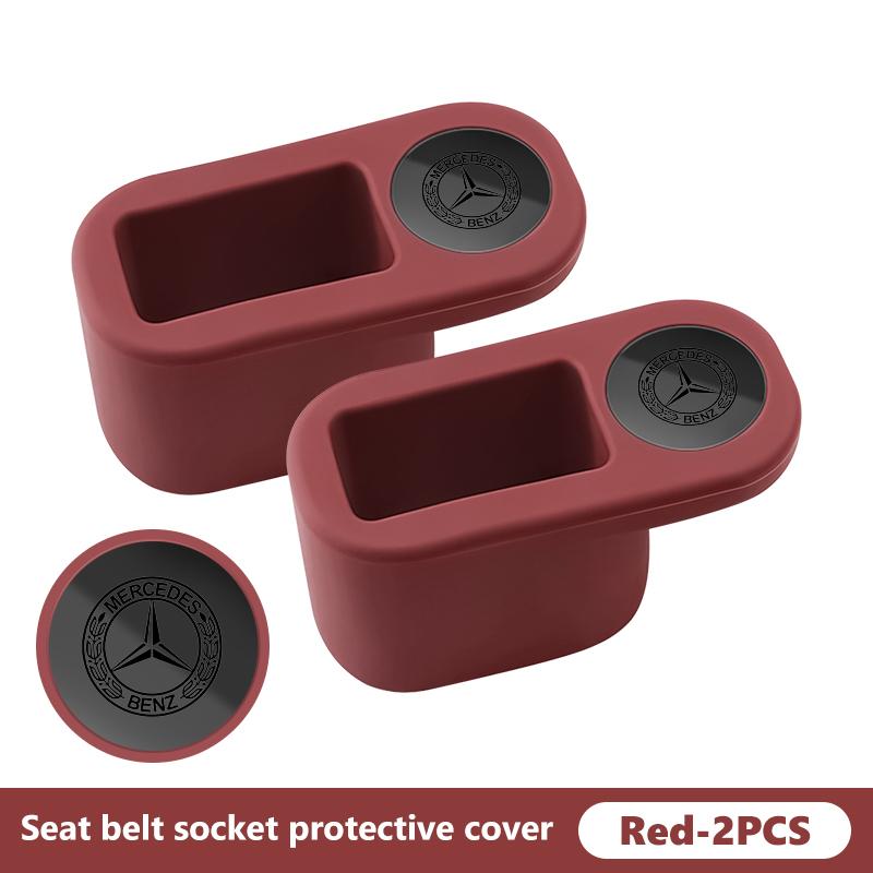 For Benz Car Seat Belt Buckle Anchor Socket Anti-collision Protect Cover Exclusive AMG SPRINTER V CLASS VIANO W124 W203 W204