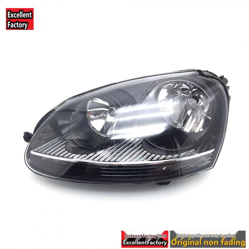 Volkswagen Sagitar 06-11 Headlight Assembly, Old Model, White Base, Half Black Front Lighting