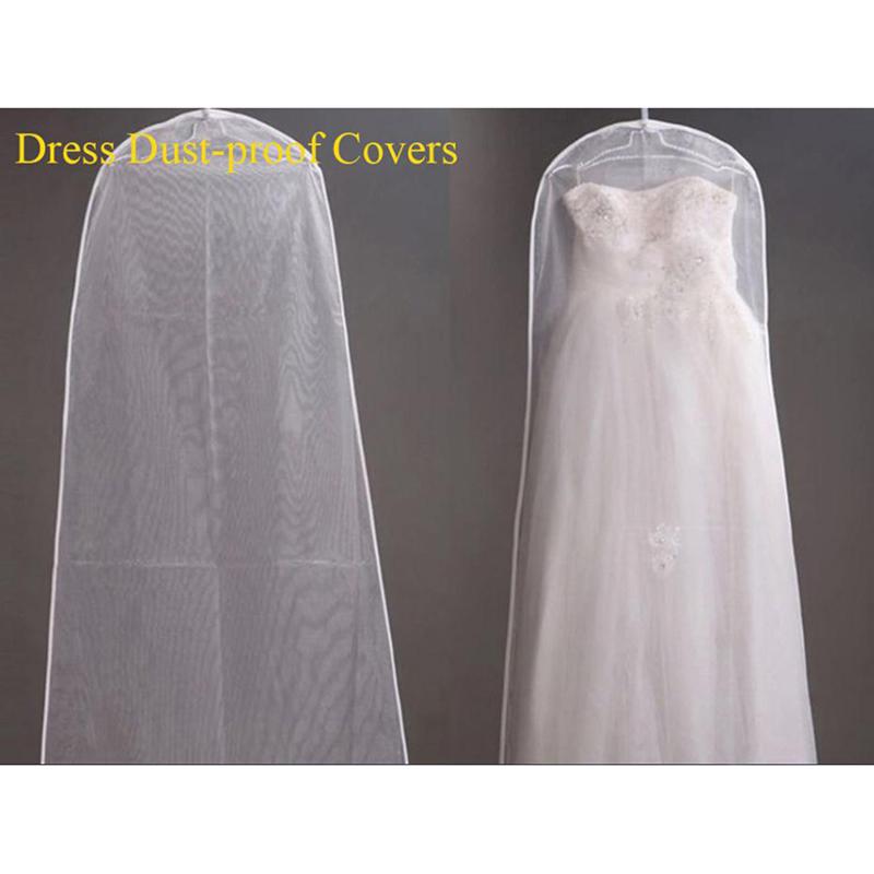 Длинный прозрачный мягкий тюль пылезащитный чехол для домашней одежды свадебного платья протектор