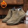 Модные зимние теплые ботинки, кожаные мокасины для мужчин, роскошная удобная повседневная обувь, дышащие мужские мокасины для вождения, прогулочные кроссовки для мужчин