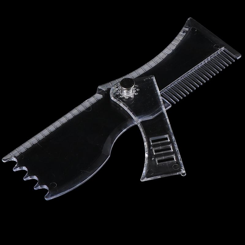 Регулируемый инструмент для формирования бороды, мужской портативный трафарет для укладки, шаблон-расческа, триммер