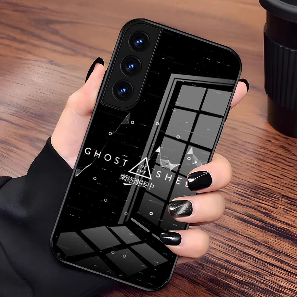 G-Ghost In The Shell Phone Case For Samsung A27 A37 A33 5G A54 A36 A35 A56 A52 A17 Shockproof Glass Cover