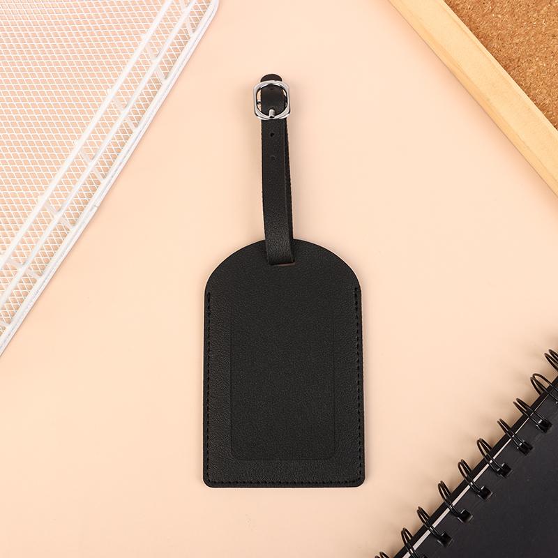 1 шт. Портативная бирка для багажа из искусственной кожи, идентификационная этикетка для чемодана, багажная доска, имя бирки, адрес, держатель для проездного паспорта