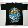 НОВАЯ ФУТБОЛКА LOWRIDER Low Slow Let's Cruise Уличная мода для мужчин Черная винтажная Выстиранная Удобная Универсальная Мягкая модная
