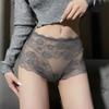 Thin Lightweight High Waisted Underwear for Women with Abdominal Hip Lifting Pure Cotton Crotch Breathable Sexy Lace Triangle Panties