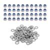 5-25pcs M2-M4 304 Stainless Steel Hex Nylon Insert Lock Nut Self-locking Locknut Locknut Whit M2-M4 Flat Washers