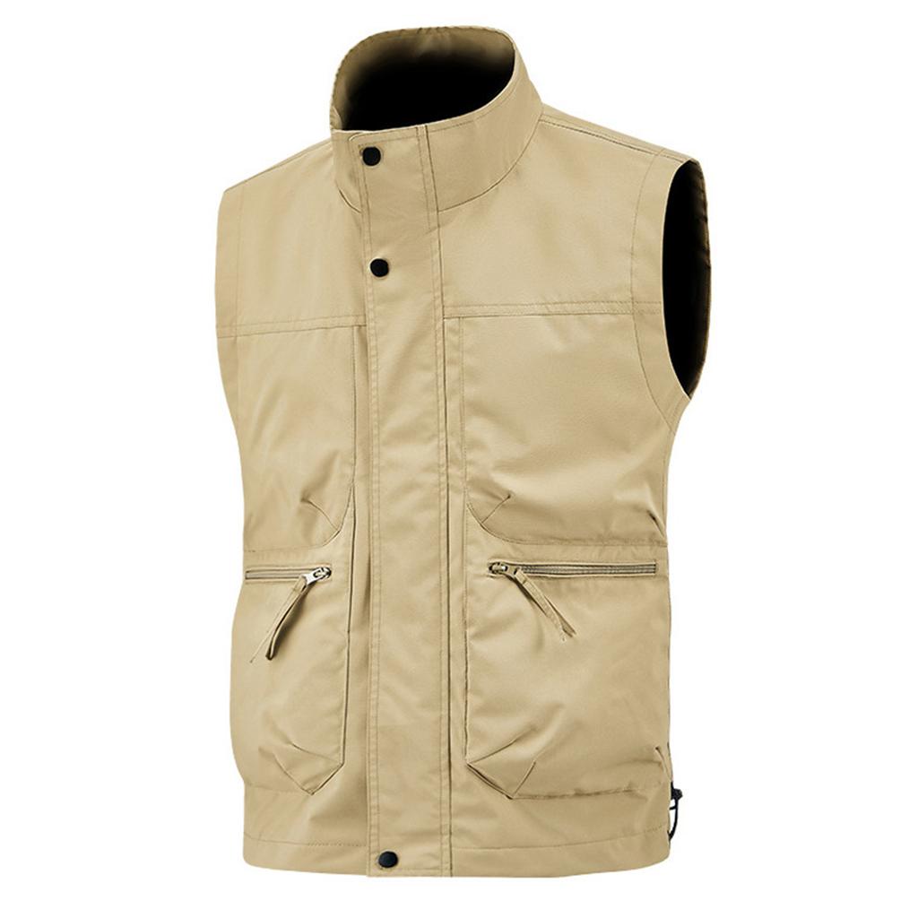 Мужской жилет без рукавов карго повседневный многокарманный жилет мужской рабочий рыбацкий жилет