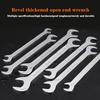 Set of 10 Double-Opening Thickened Wrenches - Chrome Vanadium Alloy Steel - High Hardness, Resistant & Durable - for Automotive & Vehicle Repair