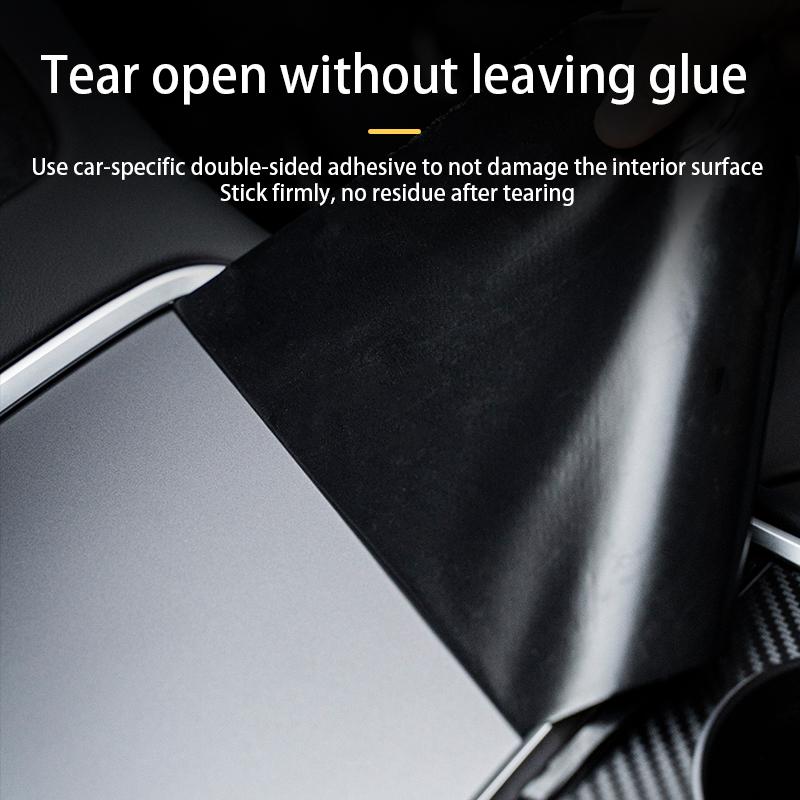 Для Tesla Model 3 2021 22 2023/Model Y Наклейка на центральный пульт управления Защитная наклейка на центральный пульт управления Интерьер автомобиля