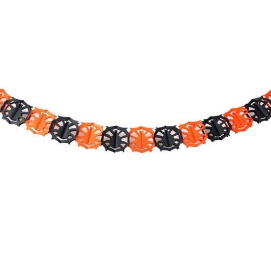 300cm Halloween Pumpkin Spider Bat Ghost Bunting Banner Garland Party Decoration