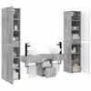 Bathroom Furniture Set 5 pcs Concrete Grey 33 x 34.5 x 160 cm