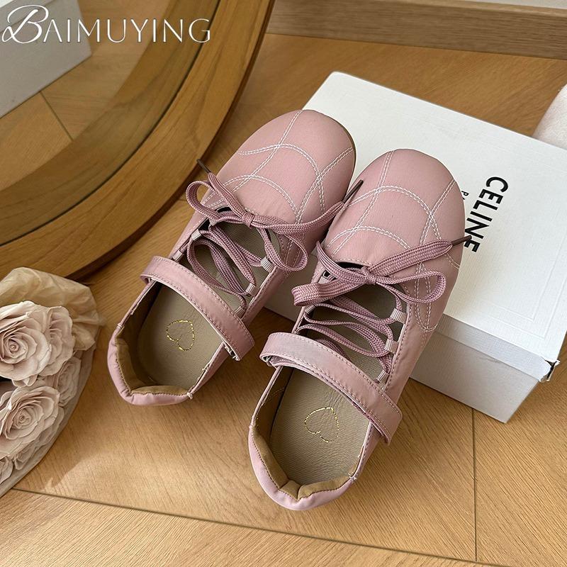 Модные женские сандалии-лоферы на плоской подошве со шнуровкой, повседневные Мэри Джейн, спортивная обувь, тренд 2025, летние женские, мягкая подошва, неглубокие, удобные, zapatillas