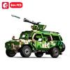 SEMBO Серия "Военная" Патрульный автомобиль Конструктор Строительные блоки MOC Набор для сборки автомобиля для мальчиков Образовательные игрушки Праздничные подарки