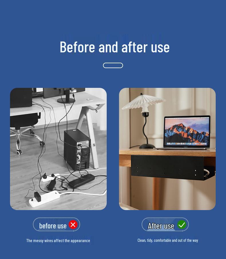 Стойка для укладки кабелей под столом: Беспроводной удлинитель и органайзер для проводов для домашних офисов
