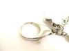 Authentic LOUIS VUITTON White Silver Bag Charm Key Holder Sac Fleures Du Epi #9731  Refurbished