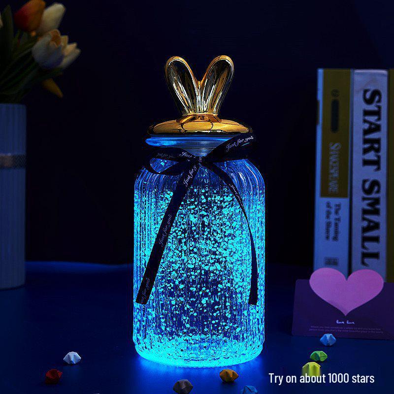 Luminous Glow-in-the-Dark Star Bottle Ornament - Creative Gift for Birthdays or Valentine's Day