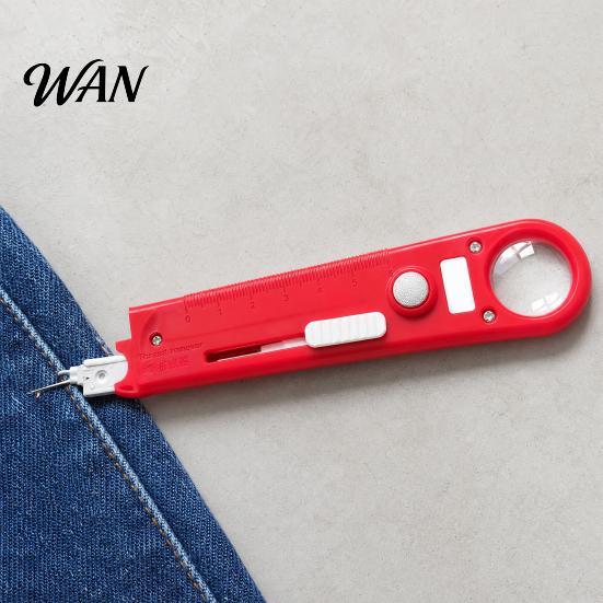 Needle Threading Helper 1/2Pcs 4-In-1 Sewing Threader Tool with Seam Remover, Magnifying Glass, Magnetic Guide, Tools, Accessory Mini