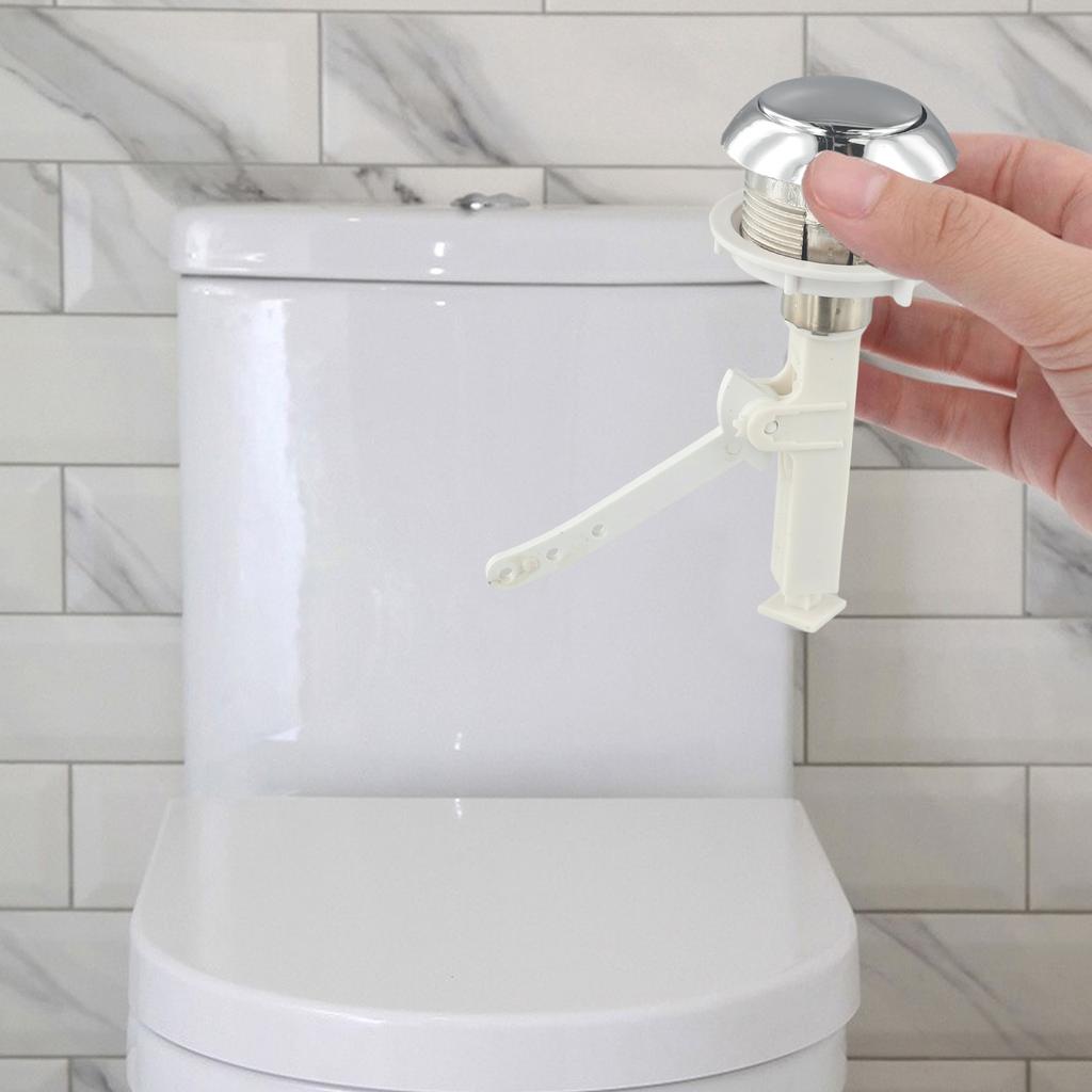 Practical Push Button Flush Toilet Hotel Rods Separated Type 12x10x5.5cm For Home Plastic Push Buttons Replacement