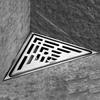 Triangle Floor Drain 304 Stainless Steel Kitchen Bathroom Shower Waste Grates Strainer WC Water Anti-odor Corner Floor Drains