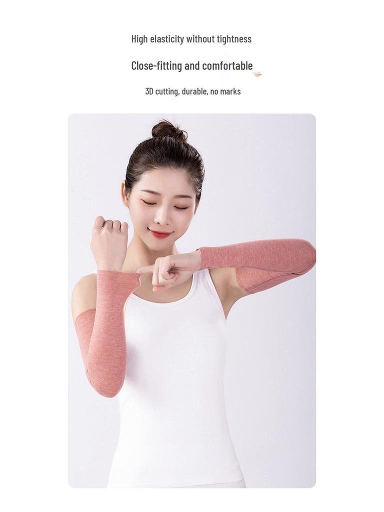 Mulberry Silk Elbow Support Sleeve for Men & Women - Thin, Long Sleeve Arm Protection for Spring/Summer