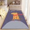 Cute Cartoon Horse with Scarf suitable as a non-slip mat for the living room or bedroom sofa