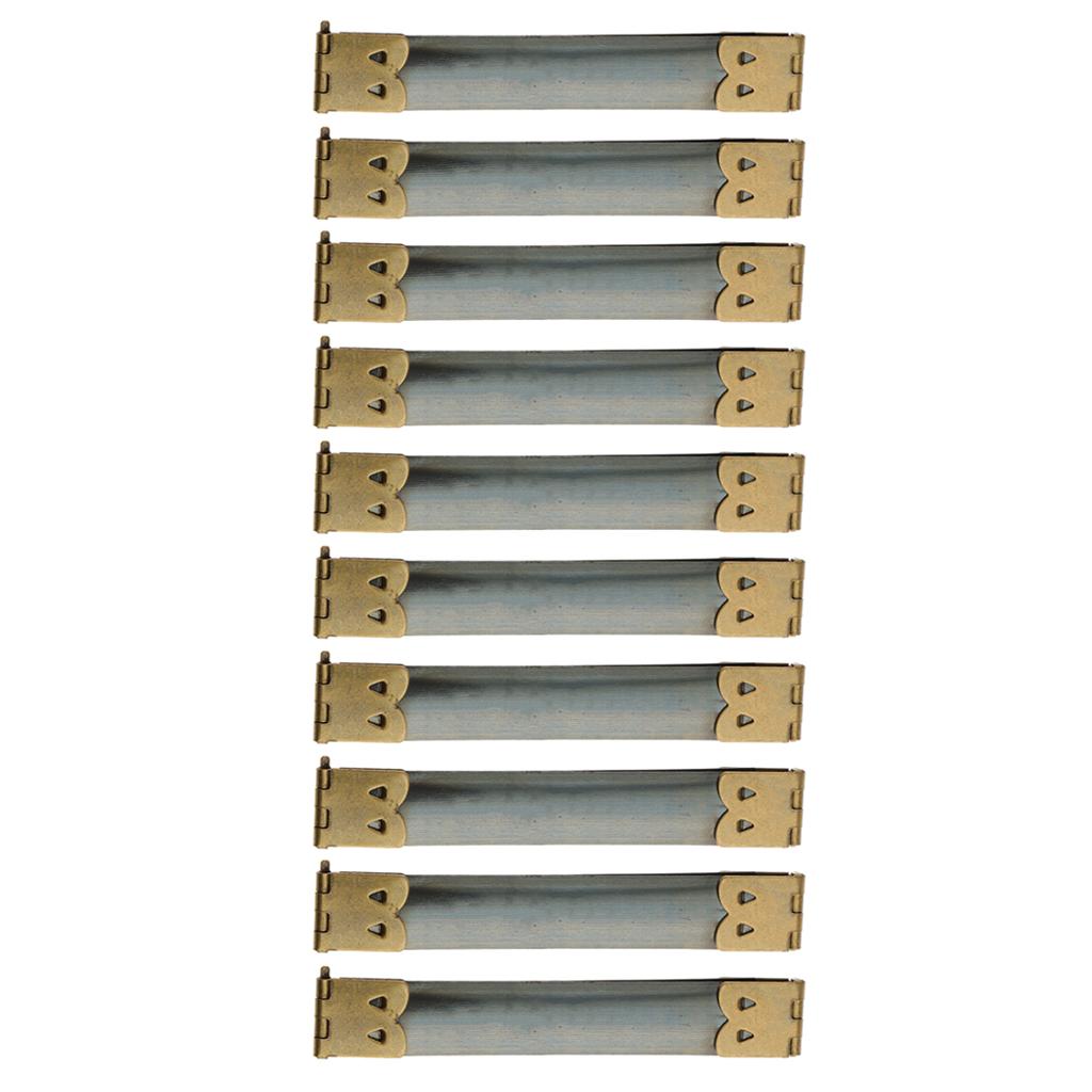 10x Shrapnel Purse Making Supplies Metal Frame , Bronze, 9x1.4 cm