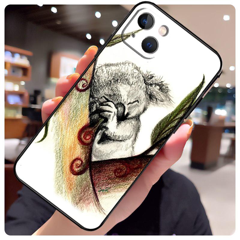 Мультяшный Чехол Животное Коала Для iPhone 13 Pro Max 16 15 11 12 14 17 Pro Max mini 15 16 Plus 16e 17 Air Чехол для Телефона