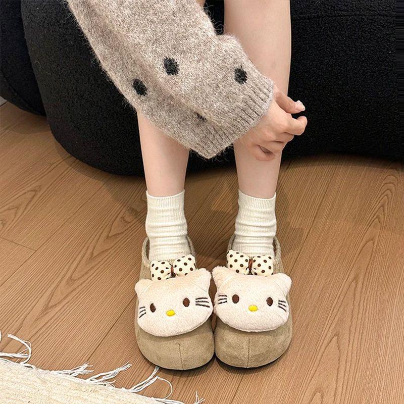 Кошка педали k женский это зима ty Birkenstocks платформа сумка голова тапочки женский милый