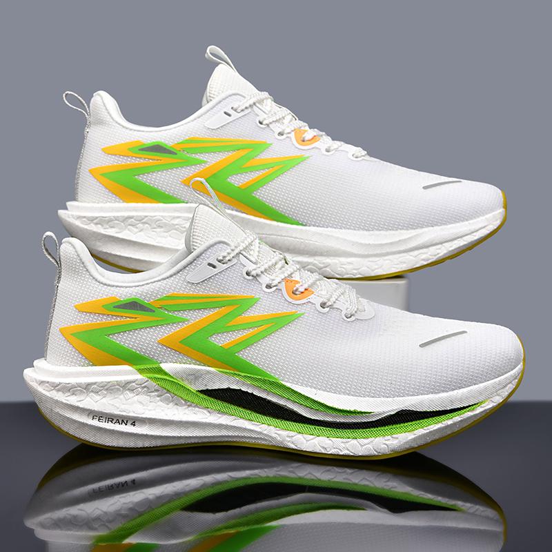 Summer Marathon Air Cushion Sports Running Shoes Men Breathable Lightweight Women's Comfortable Athletic Nonskid Sneakers