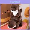 Adorable Sitting And Laying Plush Otter Stuffed Animal Toy Soft Pp Cotton Gift For Kids