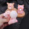 Игрушки Милый Хрюшка для Выдувания Пузырей Сквиши Мягкое Животное Сжималка Снятие Стресса Портативная Игрушка-Антистресс Для Всех Возрастов Подарок на Вечеринку