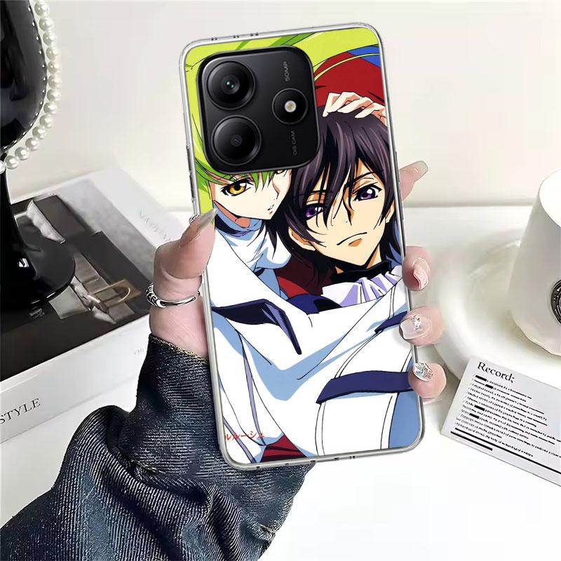 Мягкий чехол для телефона Code Geass для Xiaomi Redmi Note 15 14 14S 13 12 Pro Plus 12S 11 11S 11E 10 10S 11T 5G Fundas Coque Redmi