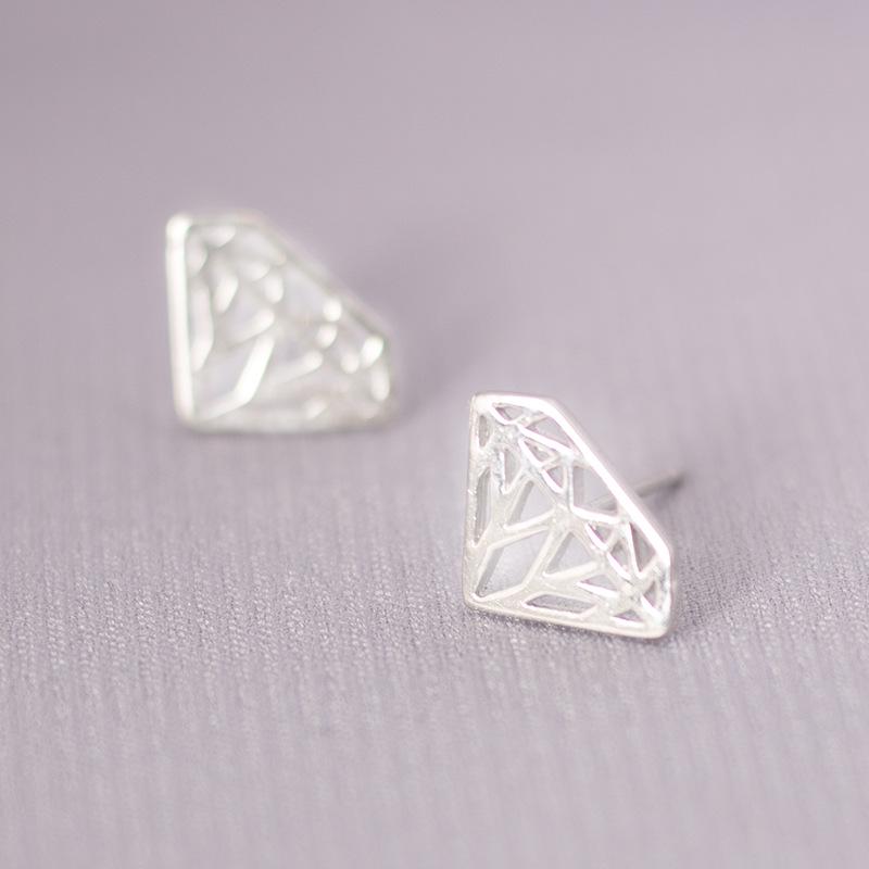 Korean Style S925 Silver Needle Stud Earrings for Women – Minimalist & Personality Design