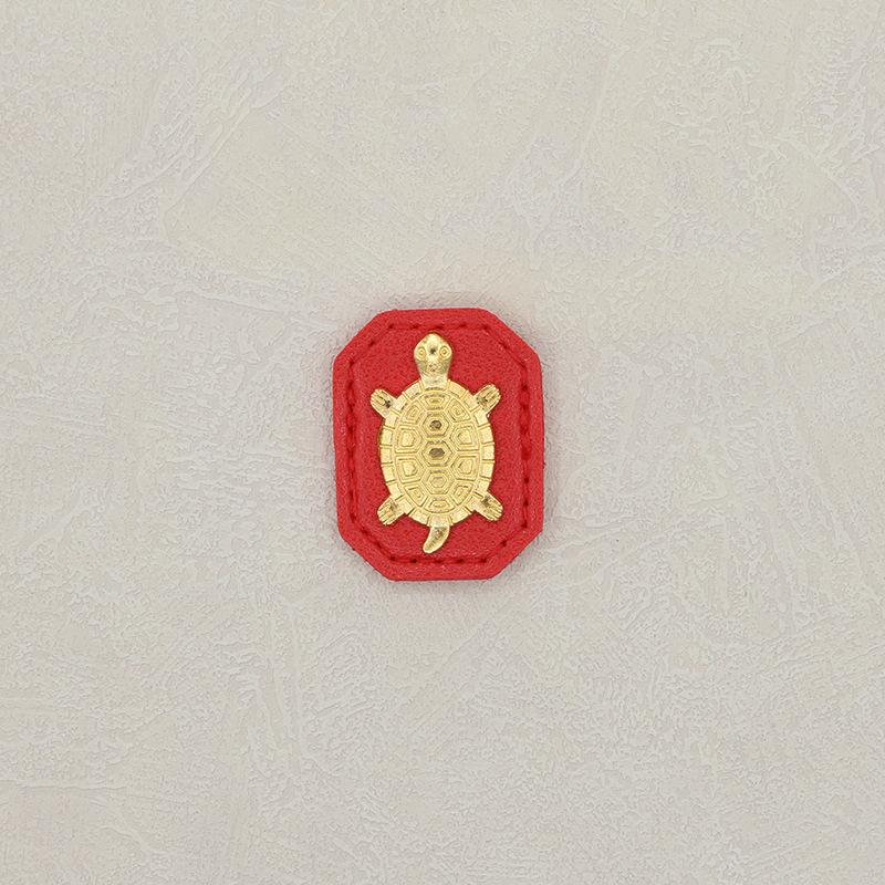 Fengshui Lucky Turtle Wallet Charm Money-biting Turtle Ornaments Decor For Longevity Protection & Financial Stability·