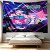 KPop Demon Hunters Print Tapestry - Portable Wall Decor Cloth, for Home, Dorm, Travel, Bedroom, Living Room - Ideal Birthday Housewarming Gift