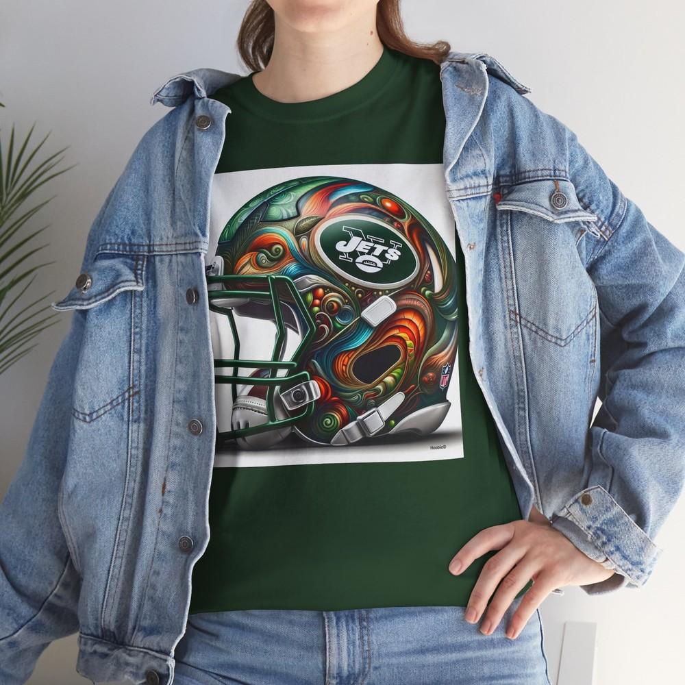 Fantasy Sports Helmet#1 Jets Salvador Dali Style Unisex Tee, Football Fan Shirt, Unisex T-Shirt