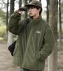 Poperdision Winter Corduroy Plus Loose Solid Stylish Outerwear for and Simple Fashionable Army Green Men's Jacket, Size, Fit, Color, Padded, Thick,