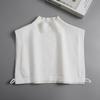 Adjustable Winter Sweater False Collar Solid Color Blouse Top  Winter Season Clothing Accessories