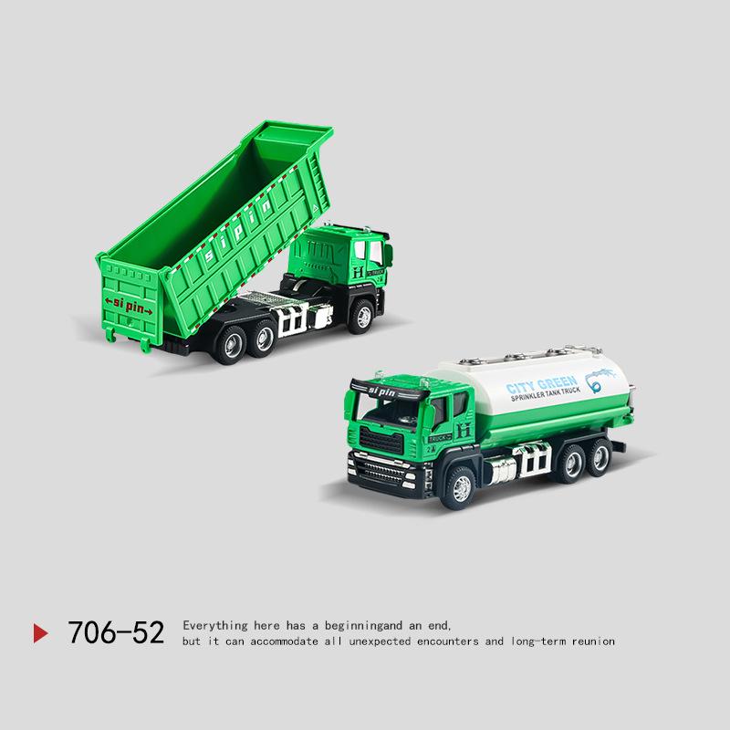 Simulation Truck Toy Car Children's Transporter Dump Truck Inertia Green Construction Vehicle