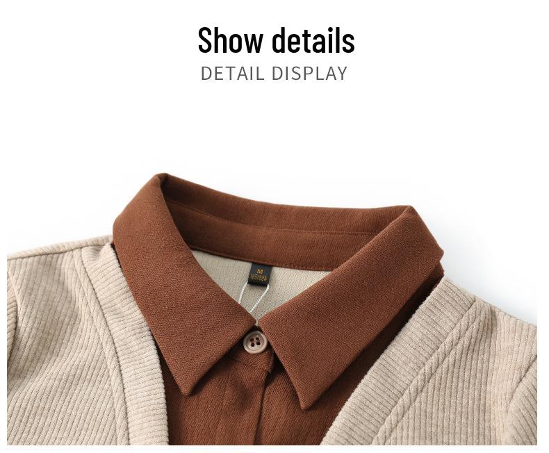 Элегантный весенний спортивный костюм 2025: Комплект из двух вещей свободного кроя для женщин среднего возраста