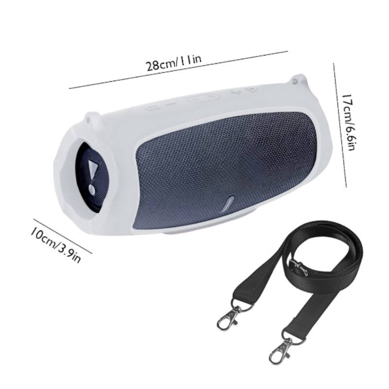 Для JBL Charge 5 Bluetooth-динамик Чехол Мягкий силиконовый чехол-скин с ремешком для JBL Charge 5 Беспроводной Bluetooth-динамик Сумка